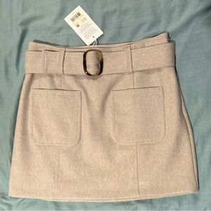 NWT Sezane Gillie Skirt - Beige Mini Skirt